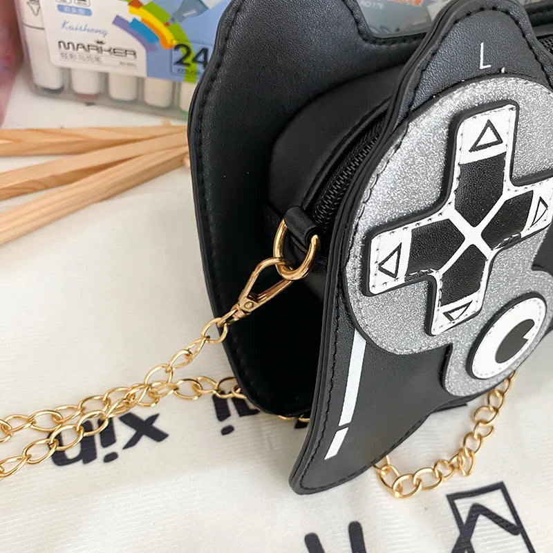 Bolso bandolera de PU con máquina de juegos divertida y personalidad creativa para mujer, bonito bolso de hombro con cadena pequeña, bolso cruzado para mujer