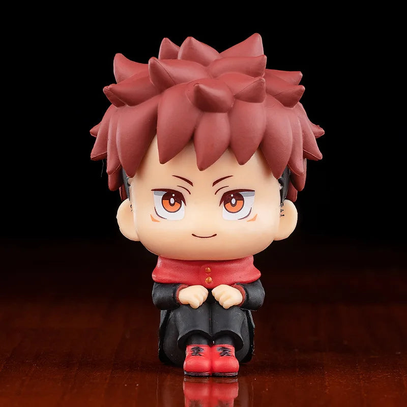 10cm Q Version Anime Figure Toys Anime Jujutsu Kaisen Figure Yuji Itadori Gojo Satori PVC Action Figure Toys Kid Gift