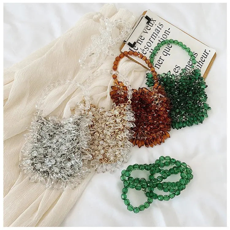 Beaded Handbag Sweet Bride's Handbag Fashion Dinner Bag Banquet Bag Cheongsam Bag Dress Bag Women's Shoulder Bag Bag