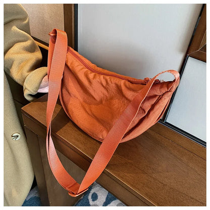 Sac à bandoulière Hobos en nylon décontracté pour femmes, sacs à bandoulière de créateur, fourre-tout de grande capacité, sac de voyage pour dames, sacs à main pour femmes 2023