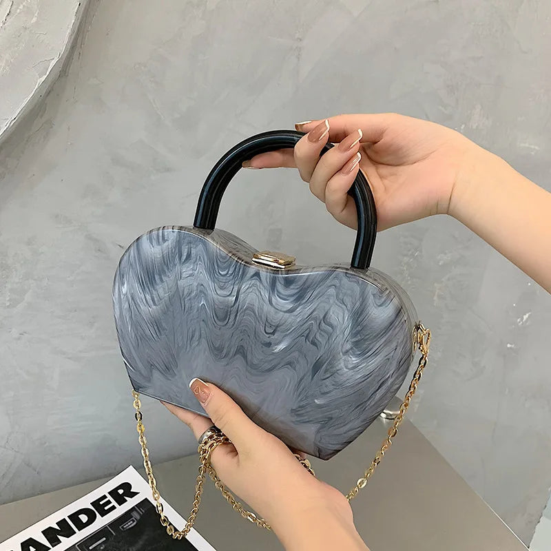 Candy Color Acrylic Box Design Party Evening Bag Crossbody Bag Women 2021 Shoulder Chain Bag Fashion Purses and Handbags