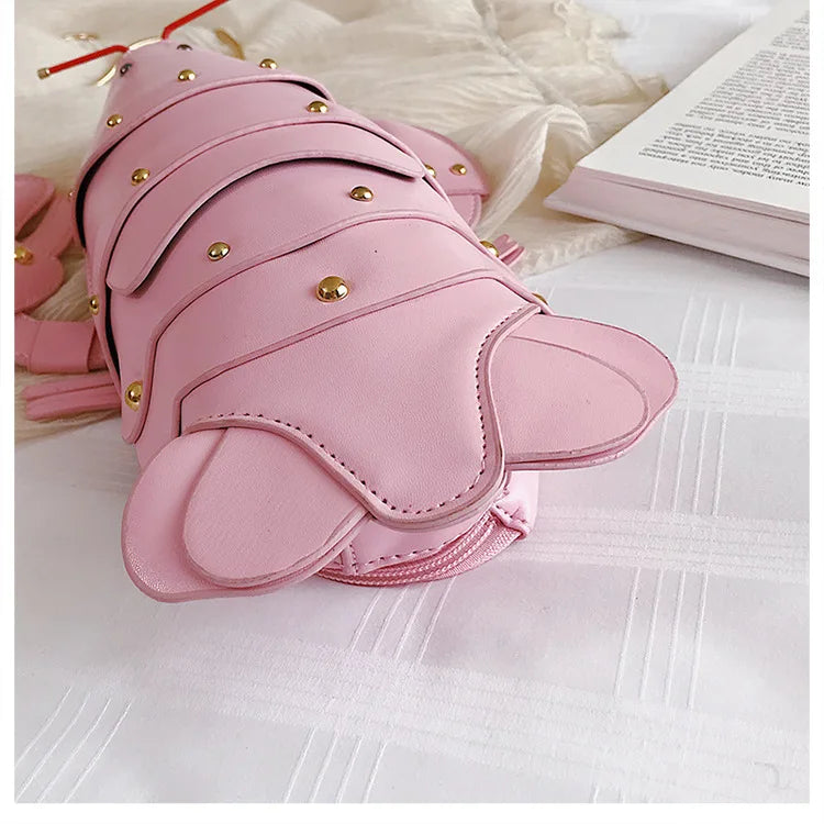 Lobster Shoulder Bag Brand Design Mini Women Handbag 3d Cartoon Animal Shape Crossbody Bags Fashion Chains Messenger Bag