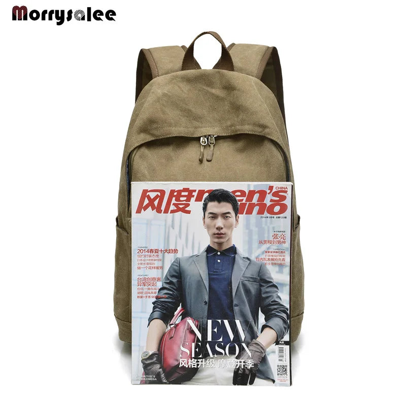 Mochila escolar unisex, mochila para hombre, bolso para hombre, bolsos de lona, ​​bolsos de hombro casuales, versión coreana de mochilas escolares