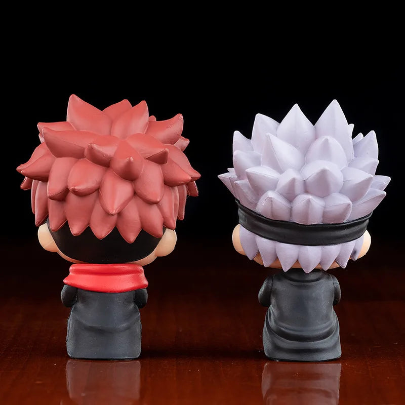 10cm Q Version Anime Figure Toys Anime Jujutsu Kaisen Figure Yuji Itadori Gojo Satori PVC Action Figure Toys Kid Gift