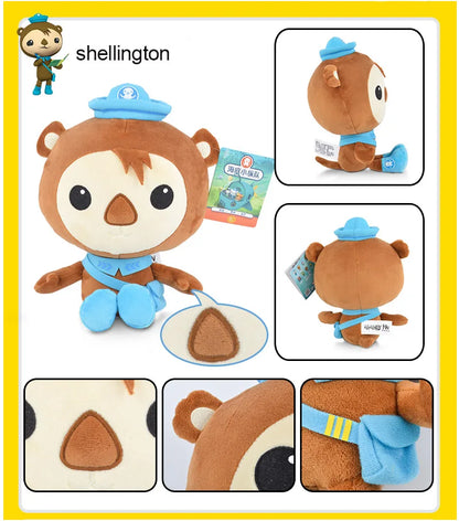 Jouets en peluche originaux Octonauts 19 cm Barnacles Peso Kwazii Tweak Vegimal Animal en peluche fête anniversaire cadeau enfant Noël fille jouet