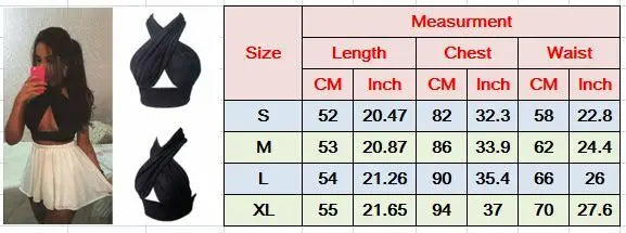 Sex Women Strappy Cross Tank Top Over Front Cut Out Halter Neck Sleeveless Backless Bandage Vest Summer Sexy Tops Woman Clothes