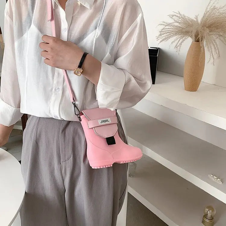 Personalized Water Shoses Shape Shoulder Bags Women Cute Candy Color Crossbody Bag Funny Small Bag For Summer