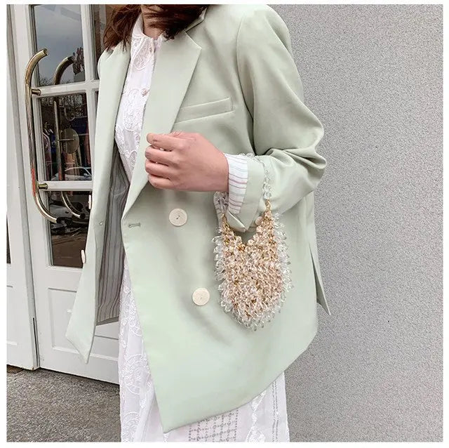 Beaded Handbag Sweet Bride's Handbag Fashion Dinner Bag Banquet Bag Cheongsam Bag Dress Bag Women's Shoulder Bag Bag