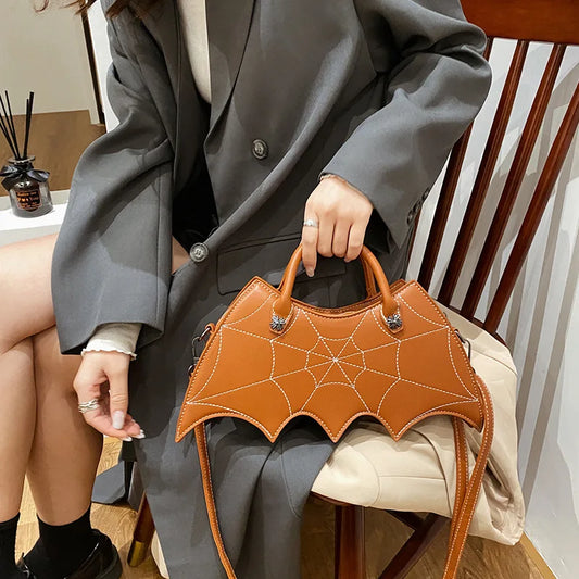 Punk Style Girl's Shoulder Bag For Women Crossbody Bag Purses And Handbags Female Funny Bat Bag Designer Bag Pu Leather Tote Bag