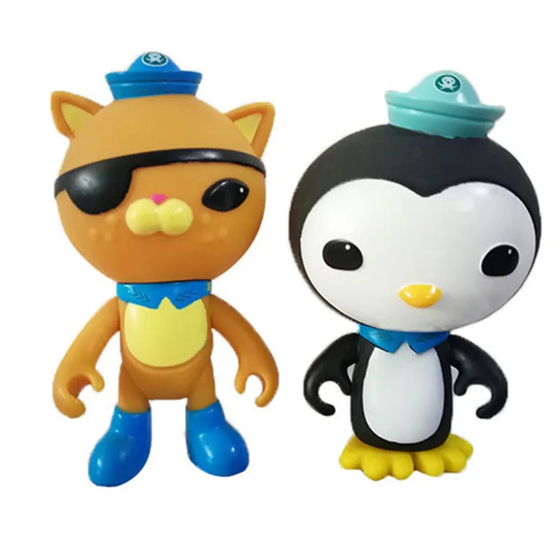 Juego de juguetes Octonauts, juguetes para niños, Barnacles, Kwazii, Peso, Penguin, Shellington, Dashi, Inkling, figura de acción de anime, juguete para niños