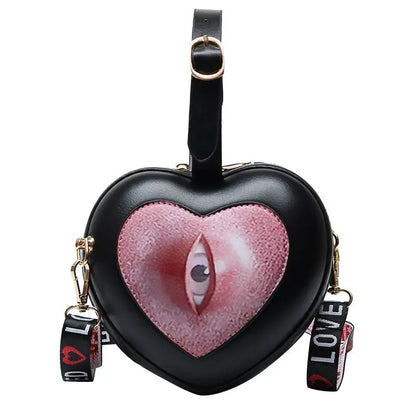 Nuevo y lindo bolso de hombro con forma de corazón de plata con forma de corazón, bolso de mujer con cadena, bolso divertido y versátil, bolsa femenina