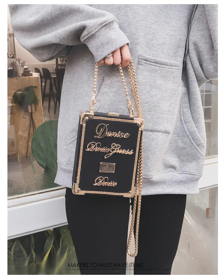 Sac à main de luxe rétro pour femmes, petit sac messager carré, sac à bandoulière avec chaîne, sac à main pour filles, 2019