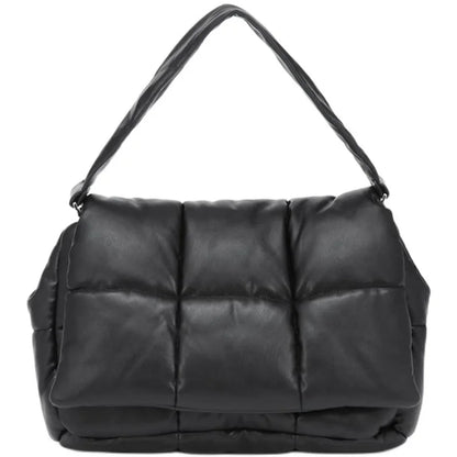 Sacs à bandoulière matelassés à la mode pour femmes, sac à main de marque de créateur, sac à main de luxe en nylon rembourré en coton, grand sac fourre-tout d'hiver