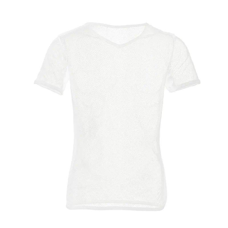 YiZYiF T-shirt sexy en maille transparente pour homme, haut transparent, t-shirt sexy pour homme, débardeur, vêtements de club pour homme