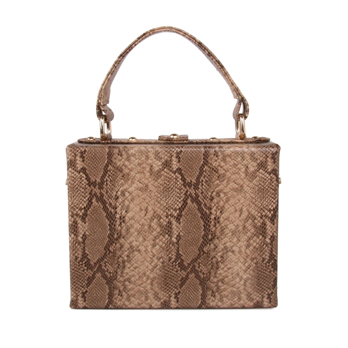 Sac à main tendance pour femme, petit sac à bandoulière en peau de serpent, sac à main tendance en similicuir PU grainé, sac décontracté toutes saisons