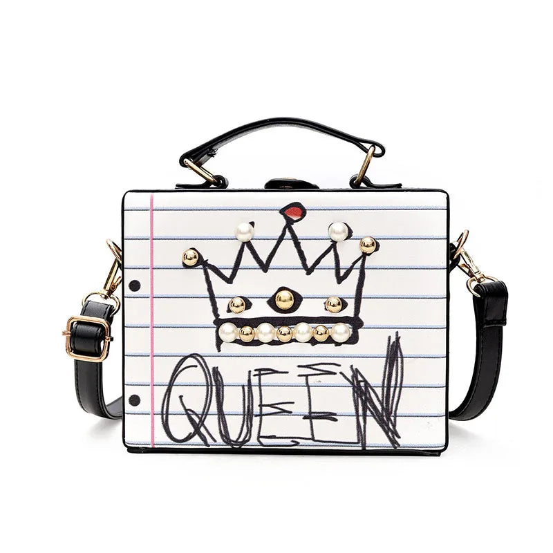 Bolso de mujer con personalidad adorable, estilo unicornio, con remaches de animales creativos, pequeño bolso de hombro tipo mensajero, bolso cruzado de cuero para mujer