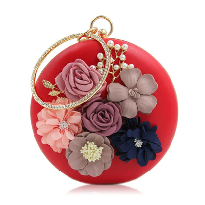 Women Party Bag Ladies Flower Wedding Bag High Quality Handmade Female Evening Clutches