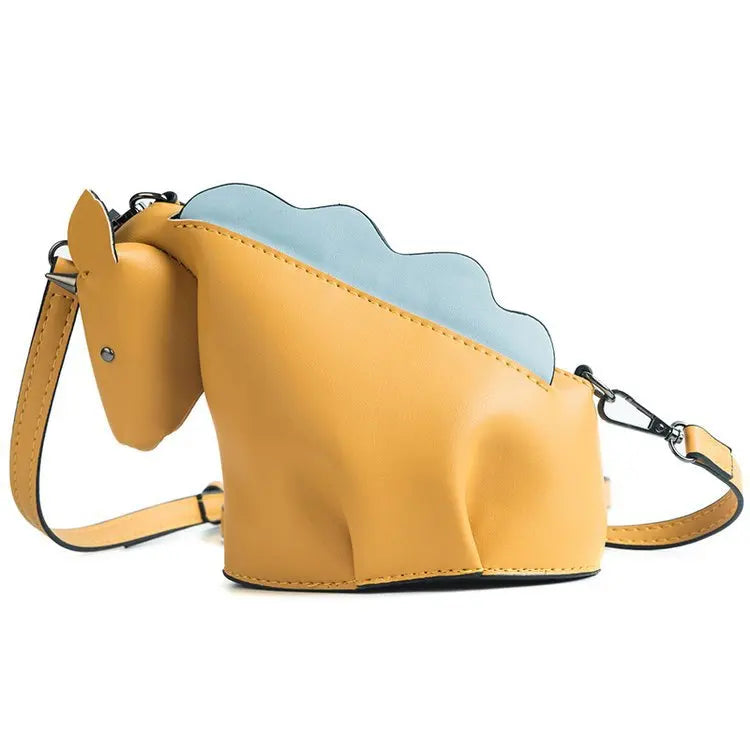 Bolso de mujer con personalidad adorable, estilo unicornio, con remaches de animales creativos, pequeño bolso de hombro tipo mensajero, bolso cruzado de cuero para mujer