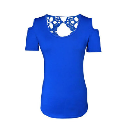 Blusa de moda para mujer, camisa de verano, blusas sexis de encaje para mujer, remeras, remeras, blusas casuales ahuecadas para mujer, ropa Harajuku para mujer, ropa femenina