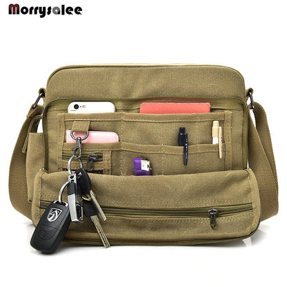 2024 Nuevo bolso de lona para hombre, bolsos de hombro para hombre, bolso casual para hombre, bolsos de mensajero, bolsos de mano para mujer, con solapa, moda, cremallera única, suave para fiesta