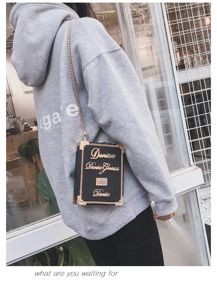 Sac à main de luxe rétro pour femmes, petit sac messager carré, sac à bandoulière avec chaîne, sac à main pour filles, 2019