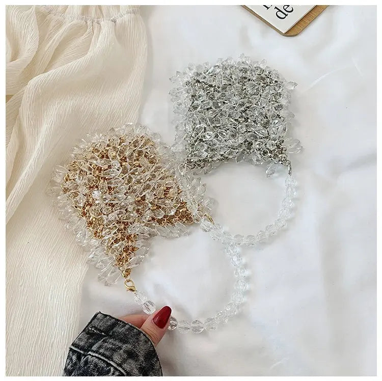 Beaded Handbag Sweet Bride's Handbag Fashion Dinner Bag Banquet Bag Cheongsam Bag Dress Bag Women's Shoulder Bag Bag