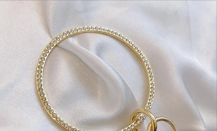 Bolso pequeño redondo para mujer con asa de anillo y diamantes, bolso de mano, bolso de mensajero pequeño para mujer, bolso de cena para fiesta