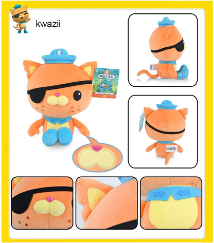 Jouets en peluche originaux Octonauts 19 cm Barnacles Peso Kwazii Tweak Vegimal Animal en peluche fête anniversaire cadeau enfant Noël fille jouet