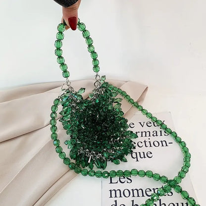 Beaded Handbag Sweet Bride's Handbag Fashion Dinner Bag Banquet Bag Cheongsam Bag Dress Bag Women's Shoulder Bag Bag