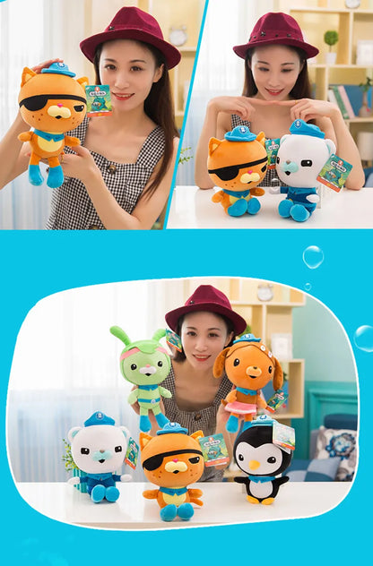 Jouets en peluche originaux Octonauts 19 cm Barnacles Peso Kwazii Tweak Vegimal Animal en peluche fête anniversaire cadeau enfant Noël fille jouet