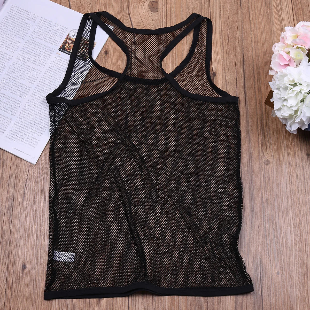 YiZYiF Sexy Men Lingerie Fishnet See-through t shirt bodybuilding Clubwear fitness TShirt men undershirt For riverdale Summer