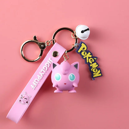 Figurines originales Pokémon Pikachu, porte-clés de dessin animé, pendentif, décorations d'anime Pokémon, modèle de jouets, poupées, cadeau d'anniversaire pour enfant