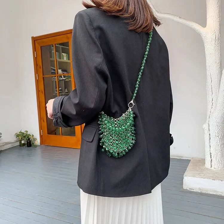 Beaded Handbag Sweet Bride's Handbag Fashion Dinner Bag Banquet Bag Cheongsam Bag Dress Bag Women's Shoulder Bag Bag