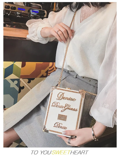 Sac à main de luxe rétro pour femmes, petit sac messager carré, sac à bandoulière avec chaîne, sac à main pour filles, 2019