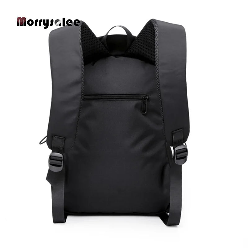 New Men Backpack for 15.0 Inches Laptop 2024 Back Pack Large Capacity Students Backpack Pleated Casual Style Bag Water Repellent