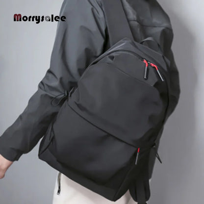 New Men Backpack for 15.0 Inches Laptop 2024 Back Pack Large Capacity Students Backpack Pleated Casual Style Bag Water Repellent