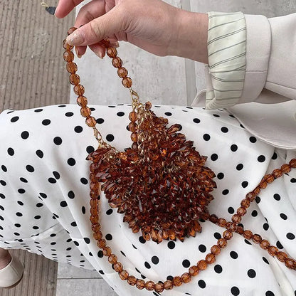 Beaded Handbag Sweet Bride's Handbag Fashion Dinner Bag Banquet Bag Cheongsam Bag Dress Bag Women's Shoulder Bag Bag