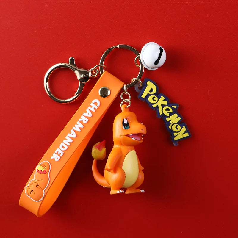 Figurines originales Pokémon Pikachu, porte-clés de dessin animé, pendentif, décorations d'anime Pokémon, modèle de jouets, poupées, cadeau d'anniversaire pour enfant