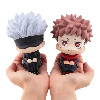 10cm Q Version Anime Figure Toys Anime Jujutsu Kaisen Figure Yuji Itadori Gojo Satori PVC Action Figure Toys Kid Gift