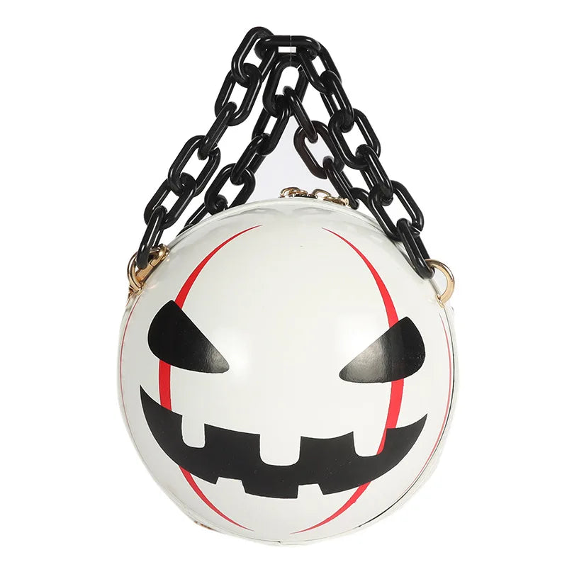 Cute Holloween Lantern Style Women Shoulder Bags Hit Color Fashion Style Ladies Chain Crossbody Bags