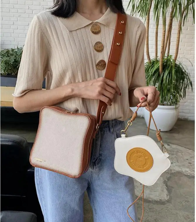 Bolso de hombro para mujer, con solapa y forma de pan, tipo bandolera, sencillo y bonito