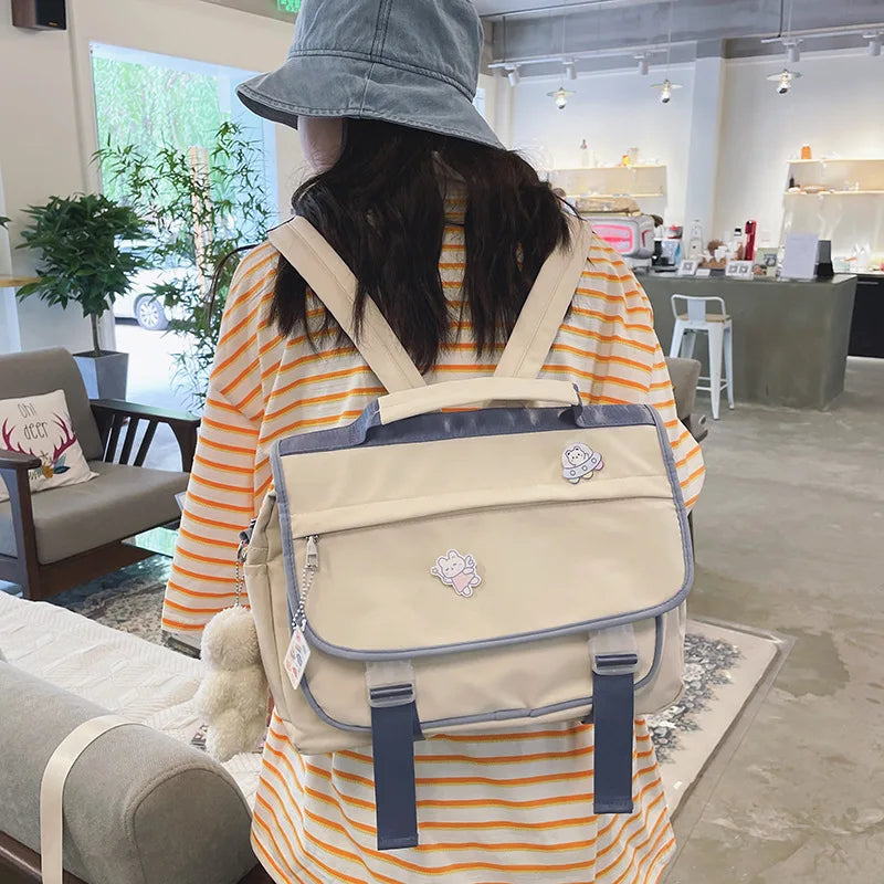 Japanese Style School Bags For Teenage Girls New JK Bag Large Capacity Shoulder Bag Satchels Crossbody Bags Women Backpack Women