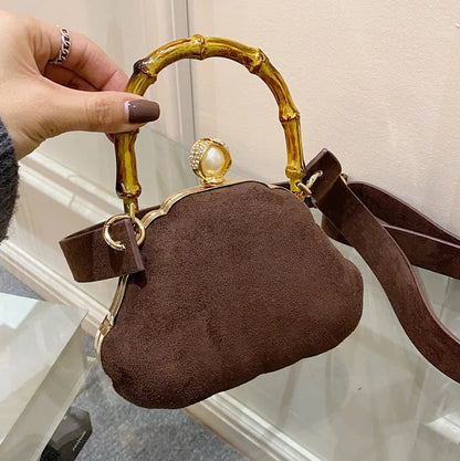 Fashion Women Shoulder Bag Winter Coffee Color Bag Female Small Crossbody Bag High Quality Clutch Bag