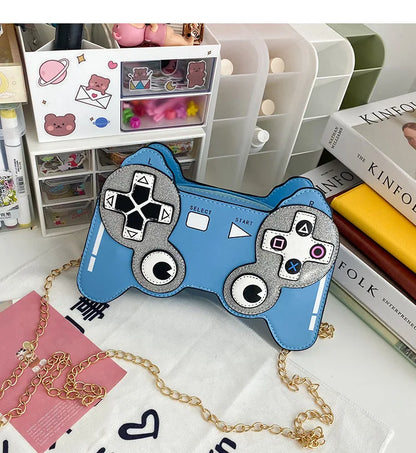 Bolso bandolera de PU con máquina de juegos divertida y personalidad creativa para mujer, bonito bolso de hombro con cadena pequeña, bolso cruzado para mujer