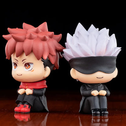 10cm Q Version Anime Figure Toys Anime Jujutsu Kaisen Figure Yuji Itadori Gojo Satori PVC Action Figure Toys Kid Gift