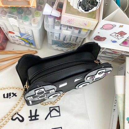 Bolso bandolera de PU con máquina de juegos divertida y personalidad creativa para mujer, bonito bolso de hombro con cadena pequeña, bolso cruzado para mujer