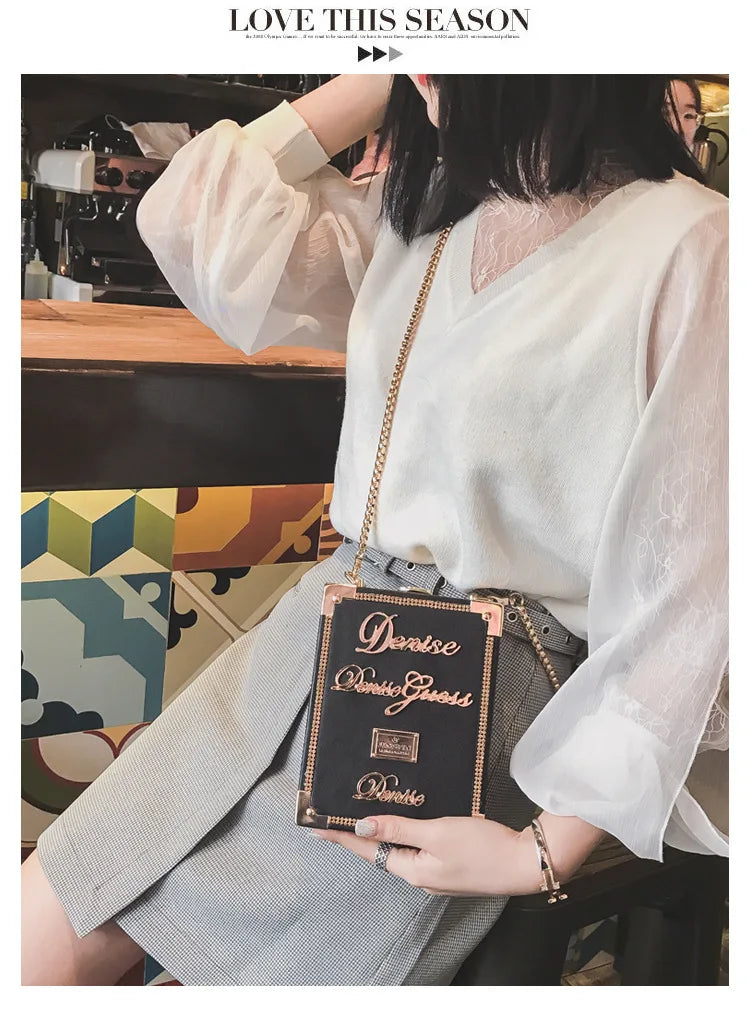 Sac à main de luxe rétro pour femmes, petit sac messager carré, sac à bandoulière avec chaîne, sac à main pour filles, 2019