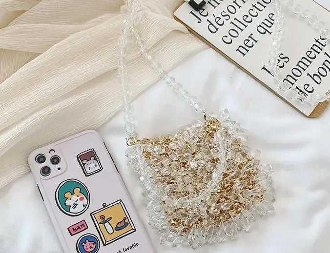 Beaded Handbag Sweet Bride's Handbag Fashion Dinner Bag Banquet Bag Cheongsam Bag Dress Bag Women's Shoulder Bag Bag