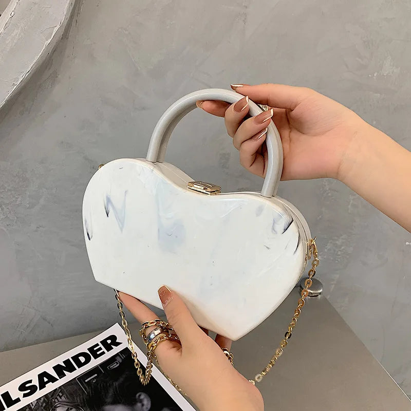 Candy Color Acrylic Box Design Party Evening Bag Crossbody Bag Women 2021 Shoulder Chain Bag Fashion Purses and Handbags