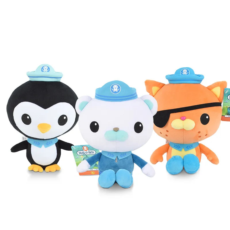 Jouets en peluche originaux Octonauts 19 cm Barnacles Peso Kwazii Tweak Vegimal Animal en peluche fête anniversaire cadeau enfant Noël fille jouet